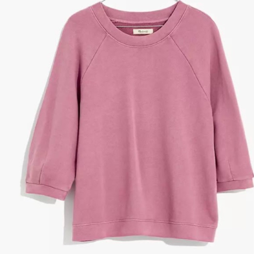 Madewell (Re)sourced Cotton Cloudberry Sweatshirt / SMALL / BURNISHED ROSE